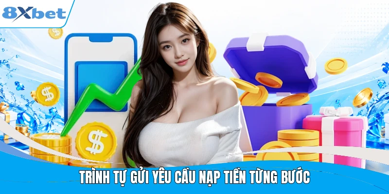 Trình tự gửi yêu cầu nạp tiền từng bước